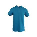 Tricou polo barbat, regular fit, cu broderie logo discreta, albastru deschis, marime L