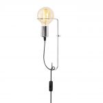 Lampa de perete Opviq Pota, 9x30 cm, E27, 100 W, crom