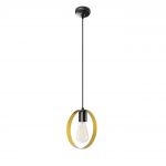 Lustra Opviq Halka, 20x113 cm, E27, 40 W, negru/auriu