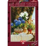 Puzzle 1500 piese - Hydrangeas-ROBIN ANDERSON