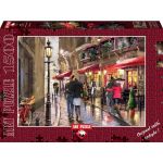 Puzzle 1500 piese - Nightime Caf&eacute;-RICHARD MACNEIL