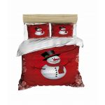 Lenjerie de pat dubla Xmas-430, Pearl Home, 3 piese, amestec bumbac, multicolor