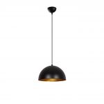 Lustra Sivani MR - 721, Opviq, 30 x 111 cm, 1 x E27, 40W, negru/auriu