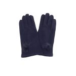 Manusi dama, Univers Fashion, din material textil brodat, cu functie pentru Touchscreen Telefon, albastru, M