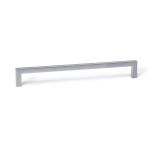 Maner pentru mobilier U, gri periat, L= 136,5 mm - Viefe