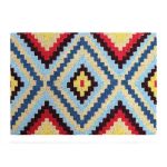 Covoras intrare Koko 40x60 cm design Romb colorat - Unic Spot Ro