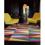 Covor Angles Bedora, 200x300 cm, 100% lana, multicolor, finisat manual