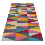 Covor Angles Bedora, 200x300 cm, 100% lana, multicolor, finisat manual