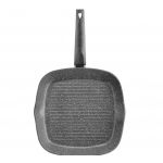 Tigaie grill Loft, Ambition, 28x28 cm, aluminiu forjat, invelis Qualum Basic Stone