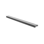 Maner pentru mobilier Angle, finisaj gri metalizat, L: 400 mm - Viefe