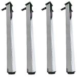Picior pentru masa cu profil patrat 50x50 mm, finisaj crom lucios, H:710, set 4 bucati