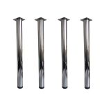 Set 4 picioare pentru masa H 710, #60, finisaj crom lucios - Maxdeco