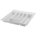Suport organizare tacamuri, alb, pentru latime exterioara corp 550 mm, montabil in sertar de bucatarie - Maxdeco