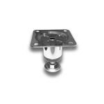 Picior metalic cilindric pentru mobilier H:50 mm, &Oslash;30 mm, finisaj crom lucios - Maxdeco