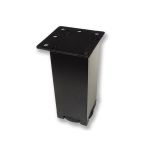 Picior metalic pentru mobilier H:80 mm, finisaj negru, profil patrat 40x40 mm fara masca, AN1 - Maxdeco