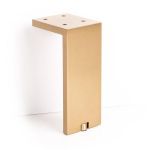 Picior pentru mobilier reglabil, Fonda, H150 mm, finisaj alama shadow periata - Viefe