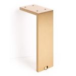 Picior pentru mobilier reglabil, Fonda, H200 mm, finisaj alama shadow periata - Viefe