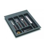 Suport organizare tacamuri, gri orion, pentru latime exterioara corp 450 mm, montabil in sertar de bucatarie