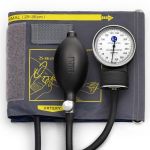 Tensiometru mecanic Little Doctor LD 70, profesional, manometru din metal, dimensiune manseta 25 – 36 cm, inel de fixare metalic, fara stetoscop, Negru/Gri
