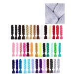 Extensii Colorate pentru Impletituri Gri Lucy Style 2000, 1 buc