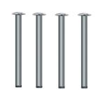 Set 4 picioare pentru masa H 710, #60, finisaj nichel satinat - Maxdeco