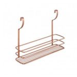 Etajera cu un raft pentru recipiente City Copper, finisaj cupru, 34 x 9 x 26 cm