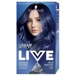 Vopsea de Par Permanenta - Schwarzkopf Live Urban Metallics Intense Color Permanent Built-in Metallic Shine Booster, nuanta U67 Blue Mercury