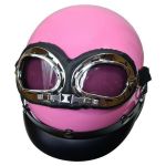 Rucsac dama roz cu forma de casca de motociclist