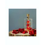 Lampa decor cu led, model sticla cu felicitare, mesaj Love, Martisor, 8 Martie, Ziua femeilor