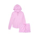 Trening dama, Glow Waffle Hoodie and Short Set, Victoria&#039;s Secret, Roz, M INTL