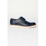 Pantofi derby din piele cu aspect texturat