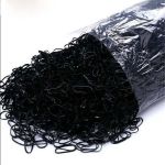 Elastice profesionale pentru par culoare Transparenta, 1000buc