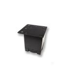 Picior metalic pentru mobilier H:50 mm, finisaj negru, profil patrat 40x40 mm fara masca, AN1