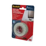 Banda Dublu Adeziva Permanenta Montare Suprafete din Baie - 3M Scotch Mirror &amp; Bath Mounting Tape 2 kg, 19 mm x 1.5 m, 1 buc