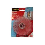 Banda Dublu Adeziva Transparenta si Permanenta pentru Montare - 3M Scotch Tansparent Mounting Tape, 2kg, 19 mm x 5 m, 1 buc