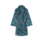 Halat, Victoria&#039;s Secret, Logo Short Cozy, Green Plaid, Marime M