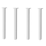 Set 4 picioare pentru masa din aluminu, cu profil patrat 60x60 mm, H:820 - Maxdeco