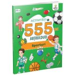 Activitati cu 555 abtibilduri. Sporturi, editura Gama