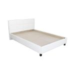 Pat Soft tapitat pentru saltea 160x200, Alb