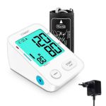 Tensiometru electronic de brat Vitammy Next 8+, mufa USB, detectare aritmie, memorare 2 utilizatori, manseta 22-40 cm, Alb