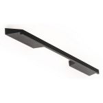 Maner pentru mobila Rail, finisaj negru periat, L 280 mm