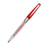 Pix Rosu Crystal cu Swarovski si etui Alb, in cutie cadou Pierre Cardin