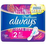 Absorbante Igienice - Always Platinum Super, marimea 2, 7 buc