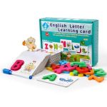 Joc din lemn Invata Engleza si Alfabetul, 7Toys