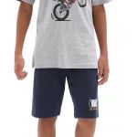 Pantaloni scurti copii Vans Authentic VN0A544RLKZ, 165-173 cm, Albastru