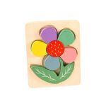 Puzzle din lemn, floricica, 7Toys