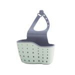 Suport Organizator din Silicon pentru Burete Bucatarie si Alte Accesorii Baie Verde - Gri G Glixicom&reg;