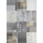 Covor Dinarsu, Edessa 1300 Grey Gold 80 x 150 cm, densitate covor 1.60 KG/m&sup2;, grosime covor 7 mm