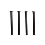 Picior pentru masa H 820, D 60, finisaj negru, set 4 bucati - Maxdeco