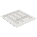 Suport organizare tacamuri Axispace, alb, pentru latime exterioara corp 500 mm, montabil in sertar de bucatarie